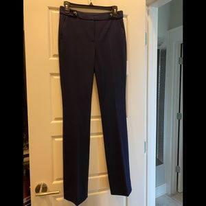 Never worn.  Navy pants by WHBM.